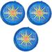 UV Resistant Above Ground Inground Swimming Pool Tub Spa Heating Accessory Circular Cover Blue (3 Pack)