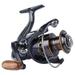 HPLIFE Spinning Reel Saltwater Fishing Reels with Wooden Handle 13 BB Light Weight 43LB Max Drag 4.7:1 / 5.2:1 Gear Ratio Summer / ICE Fishing Beginners Kids Friendly