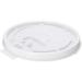 [100 Pack] White Flat Tear Back Lids for Cup Coffee Cup Paper Cup - Size 10 12 16 20oz Disposable Cups - White Coffee Cup Lids Standard 90mm