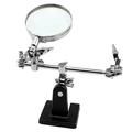 moobody Helping 3rd Hand Soldering Iron Hobby Tool Vise Clamp Magnifying Glass Electricians Tool