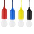 4PCS/Set LED Portable Colorful Drawstring Lamp Tent Camping Pull Light Bulb For Outdoor Camping Use No Battery Included