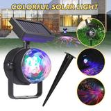 Solar Color Changing Lights Outdoor Landscape Lights Multi-Color RGB Solar Spot Lights Outdoor IP65 Waterproof Spotlight for Decorations