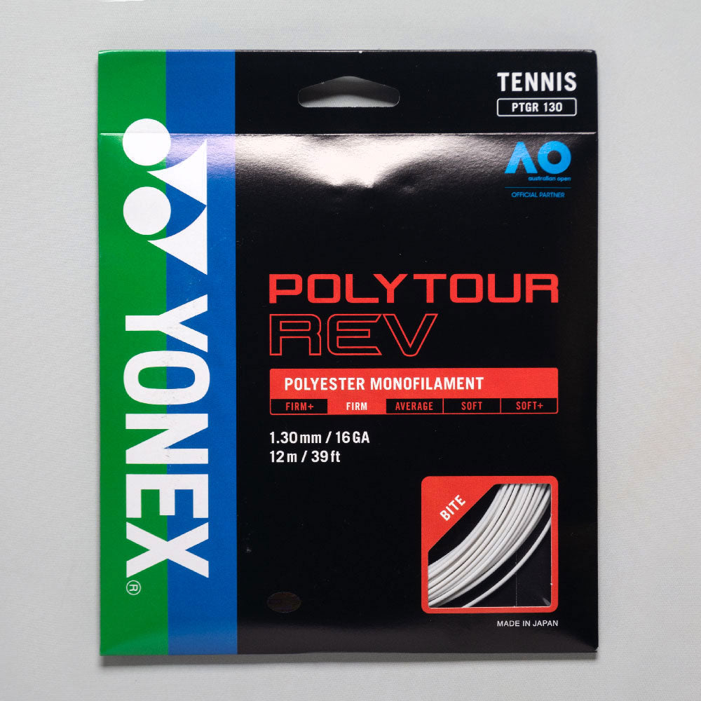 Yonex POLYTOUR Rev 16 1.30 Tennis String Packages White