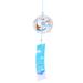 Wind Chimes Chime Japanese Glass Bell Style Bells Handmade Garden Hanging Beautiful Decoration Outdoor Painted Flower
