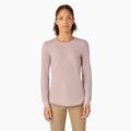 Dickies Women's Long Sleeve Thermal Shirt - Peach Whip Size XS (FL198)