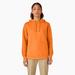 Dickies Women's Water Repellent Sleeve Logo Hoodie - Orange Pepper Size M (FW202)