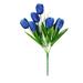 Yubnlvae Artificial Flowers Artificial Flowers 1Pc 6 Fork 6 Heads Tulips Artificial Silk Flowers Blue Artificial Flowers