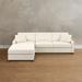 Addison Upholstered Sectional Collection - Build Your Own, Right Arm Facing Sofa, Right Arm Facing Sofa/Heathered Basketweave Caramel - Grandin Road