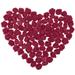 500 Pcs 3.5cm Artificial Rose Head for DIY Bouquets Wedding Party Home Decoration (Wine Red)