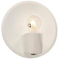 Ambiance 10 1/4" High Matte White Nickel Shield Wall Sconce