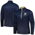 Men's Colosseum Navy Notre Dame Fighting Irish The Machine Half-Zip Jacket