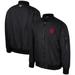 Men's Colosseum Black Indiana Hoosiers Full-Zip Bomber Jacket