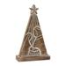 Wood Carved Nativity Tree (Set of 2) - 6.5" x 2" x 10.5" (L x W x H)