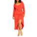 Plus Size Women's Gold Hardware Knit Dress by ELOQUII in High Risk Red (Size 16)