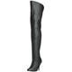 Pleaser Women?s LEGEND-8868 Unlined Classic Over-Knee Boots, Black (Black (Blk Leather (P))), 5 UK (38 EU)