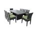 Lark Manor™ Anastase 9 Piece Outdoor Patio Dining Set w/ Cushions Metal | Wayfair 024CA7B89D0945E198A2F457E0187A94