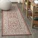 Brown 2'2" x 8' Area Rug - Bungalow Rose Moten Medallion Textured Weave Indoor/Outdoor Area Rug Polypropylene | Wayfair