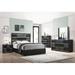 Brayden Studio® Neda Panel Bedroom Set 5 Pieces in Black/Brown | 55 H x 84.5 W x 77.5 D in | Wayfair 471D6F33AB584F9290A7060915C21B3D