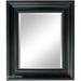 West Frames Stella Modern Vintage Ornate Framed Wall Mirror Plastic in Black | 35.5 H x 27.5 W x 1.5 D in | Wayfair 288-12-TP-2228B-4D-RINGS