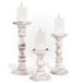Canora Grey 12" H Solid Wood Tabletop Candlestick in White | 12 H x 4 W x 4 D in | Wayfair 7C74786A2617456AB1A4DC4652AA58D3