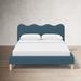 Birch Lane™ Veda Upholstered Bed Polyester/Metal in Gray | 37 H x 60 W x 85 D in | Wayfair 5467EEC8CCBB4491AA78F3523C5985EF