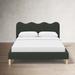 Birch Lane™ Veda Upholstered Bed Upholstered in Gray | 37 H x 82 W x 90 D in | Wayfair CF9344F657B648799EF2278ACF4C99F4