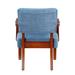 Slipper Chair - Darby Home Co 25" Wide Slipper Chair Polyester in Blue | 32.25 H x 25 W x 24.75 D in | Wayfair 49AC192921B6449CA49EBF159879F5FE