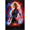 Brie Larson Captain Marvel Autographed 11" x 17" Movie Poster
