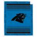 Carolina Panthers 60" x 70" Basic Block Royal Plush Sherpa Blanket