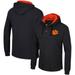 Men's Colosseum Black Clemson Tigers Affirmative Thermal Hoodie Long Sleeve T-Shirt