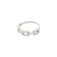 Pilgrim Silver Coby Recycled Crystal Links Ring - Silver