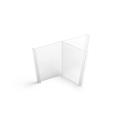 Front of the House BHO077FRT21 Flatware Divider Insert - 6 1/2" x 6 1/2" x 3 3/4", Plastic, Clear