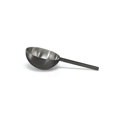 Front of the House BUT032BKS23 6"L Round Ice Scoop, Stainless Steel, Matte Black