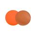 Front of the House RTL019TAL23 12" Round London Faux Leather Placemat - Saddle/Persimmon, Multi-Colored