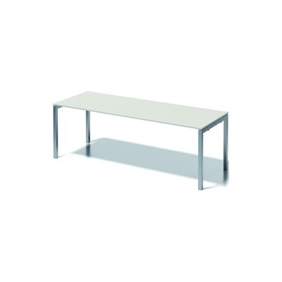 Bisley Schreibtisch Cito BxTxH 220x80x74cm grauweiß Gestell silber Image