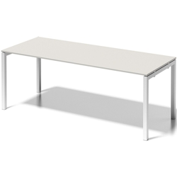 Bisley Schreibtisch Cito BxTxH 200x80x74cm grauweiß Gestell verkehrsweiß Image