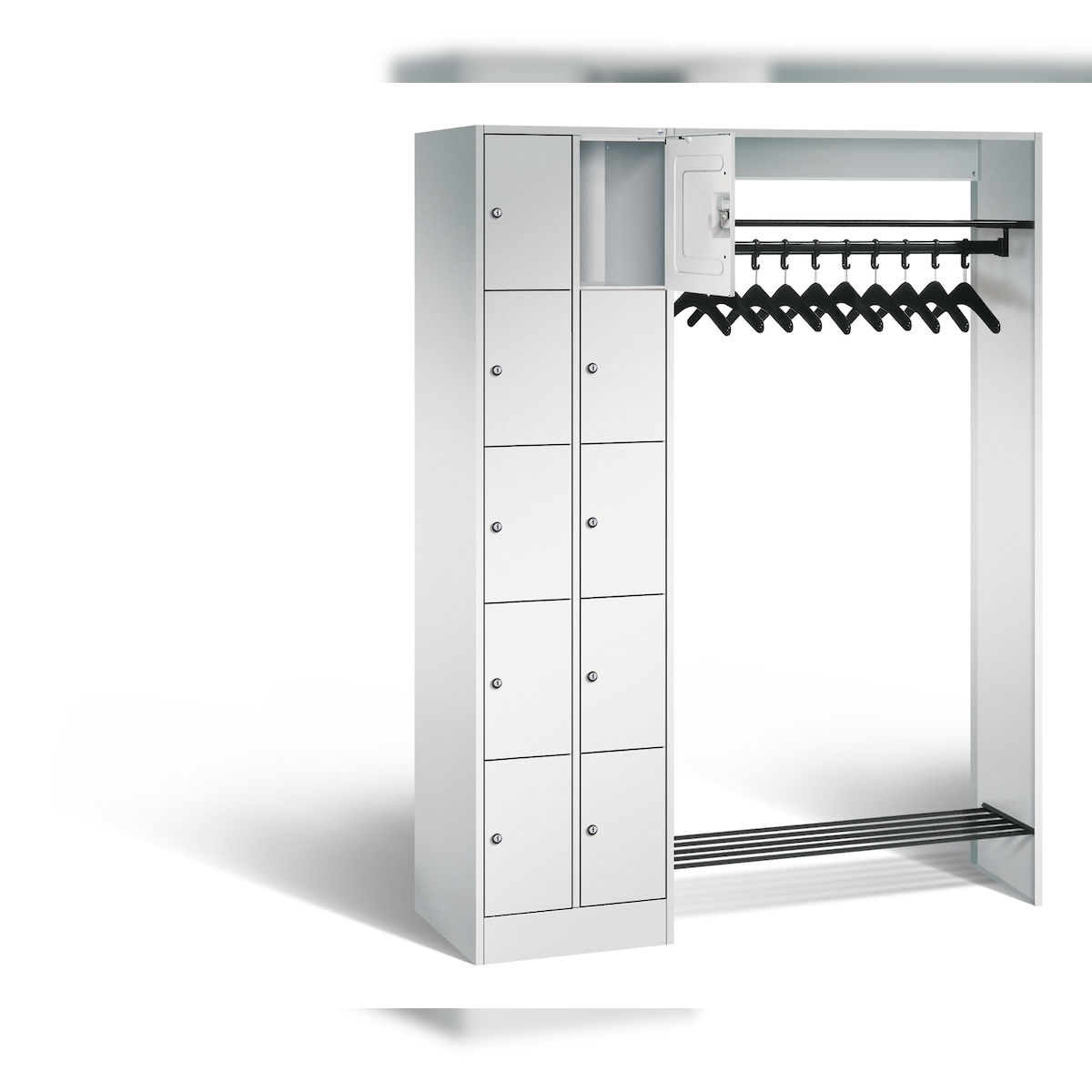 C+P Offene Garderobe Serie 8070, H1950xB1410xT480mm Image