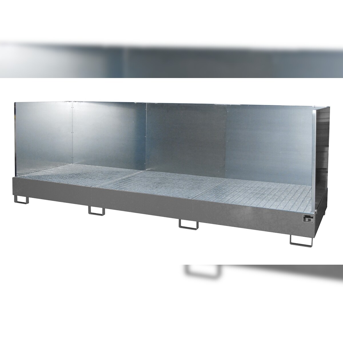 Auffangwanne AW 1000-3/SW, lackiert, Mausgrau Image