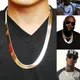 Brand Necklace Long/Choker Wholesale 10MM Vintage Casual Gold Color Hip Hop Chain For Men Jewelry