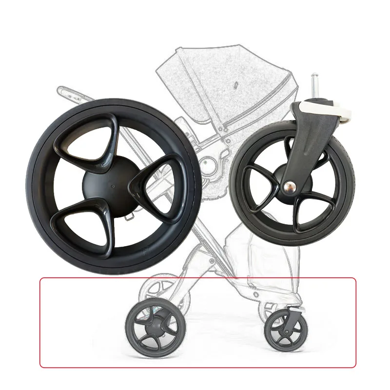 Kinderwagen Rad Für Stokke Xplory V4 V5 V6 Kinderwagen Vorne Oder Hinten Rad Mit Reifen Achse DIY Baby Buggy Ersetzen Zubehör Image
