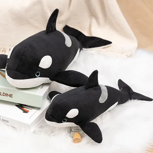 40/50CM Riesen Mörder Whale Puppe Kissen Whale Orcinus Orca Whale & Shark Plüsch Spielzeug Puppe