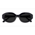 Female s oval Black Acetate Prescription sunglasses - Eyebuydirect s Swan