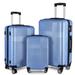 3 Piece Luggage with TSA Lock ABS, Durable Luggage Set, Lightweight Suitcase with Hooks, 20in/24in/28in