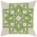 Decorative Garcia Geometric 18-inch Poly or Feather Down Filled Throw Pillow