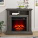 Cozy 32" Freestanding Electric Fireplace - 32"W x 12"D x 30"H