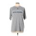 Adidas Active T-Shirt: Gray Print Activewear - Women's Size Medium