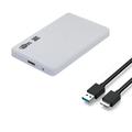 2.5 Inch External Hard Drive Enclosure USB 3.0 5Gbps Hard Drive Case Adapter Tool Free Portable for SATA HDD SSD