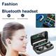 voss binaural wireless f9-32 stereo with charging bluetooth compartment headset bluetooth headset