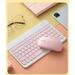 KIHOUT Clearance 10 Inch Wireless Keyboard Set Candy Color Keyboard And Mouse For Laptop Pc