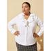 Plus Size Tiered Ruffle Shirt